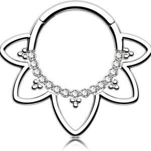 Comfortable 16G Daith Piercing Jewelry - Hypoallergenic Stainless Steel Hoops